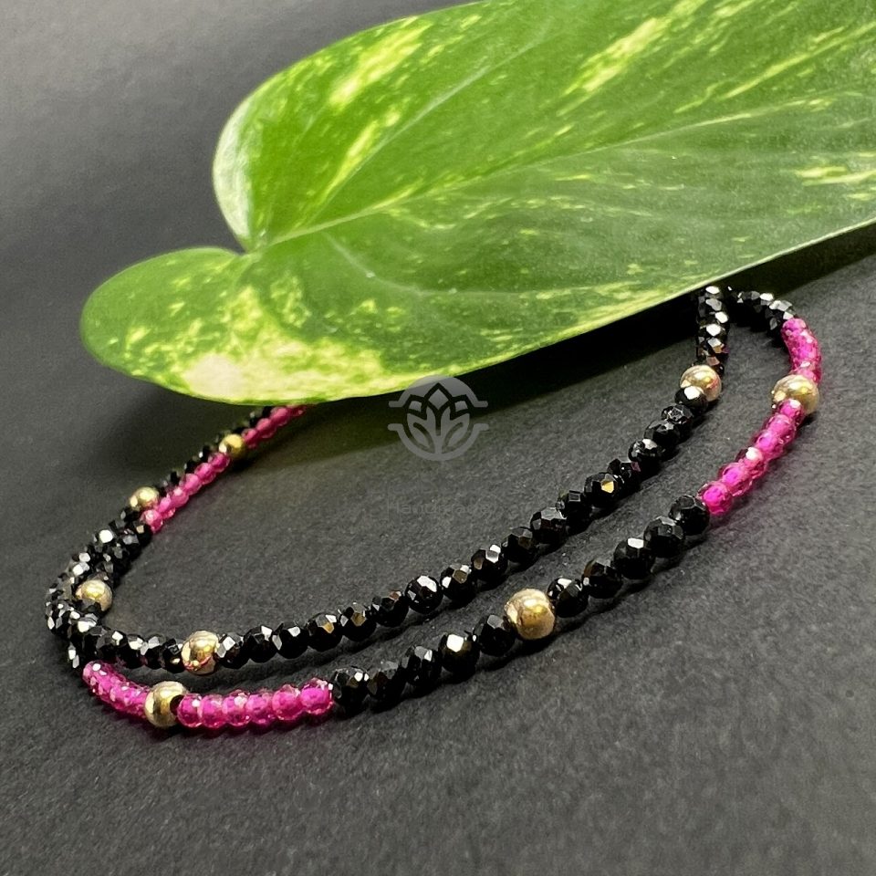 Bratari Rubin, Spinel si Aur Filat 14K