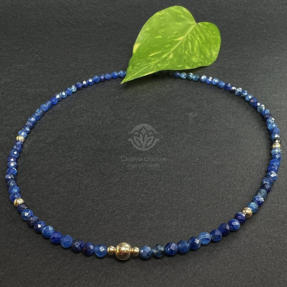 Colier Kyanit & Aur Filat 14k