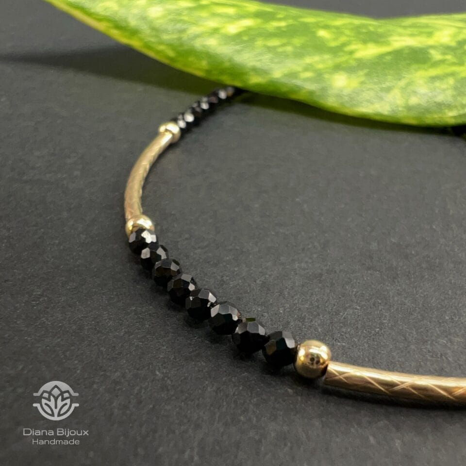 Brățară Spinel si Aur Filat 14K
